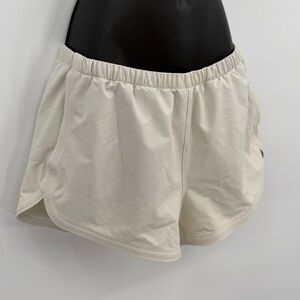 Outdoor Voices Cream Athletic Shorts